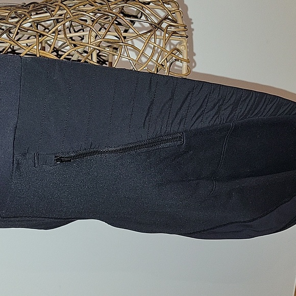 Athleta Peak Hybrid Fleece lined 3 pocket tights womens size M - Picture 5 of 11